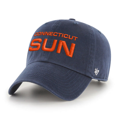 CONNECTICUT SUN BALLPARK SCRIPT SHOT '47 CLEAN UP NAVY