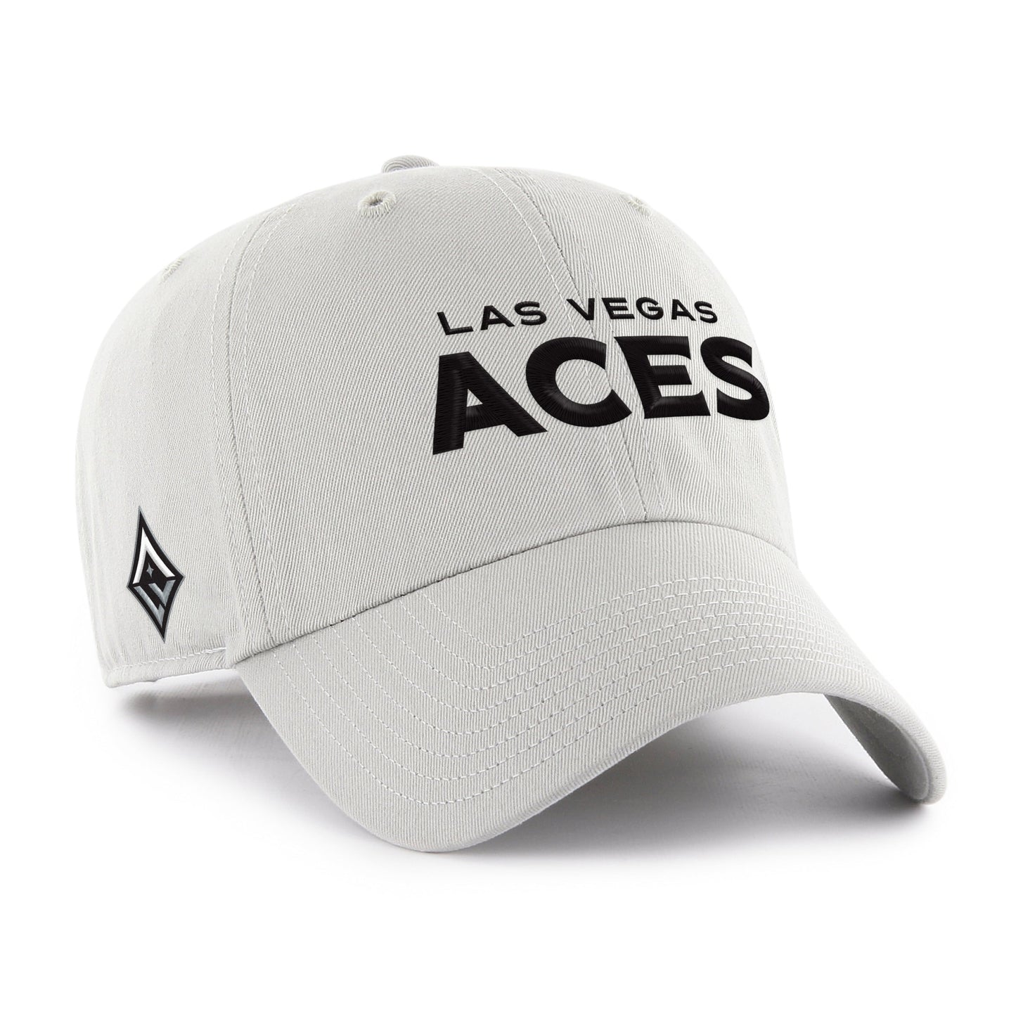 LAS VEGAS ACES BALLPARK SCRIPT SHOT '47 CLEAN UP GRAY