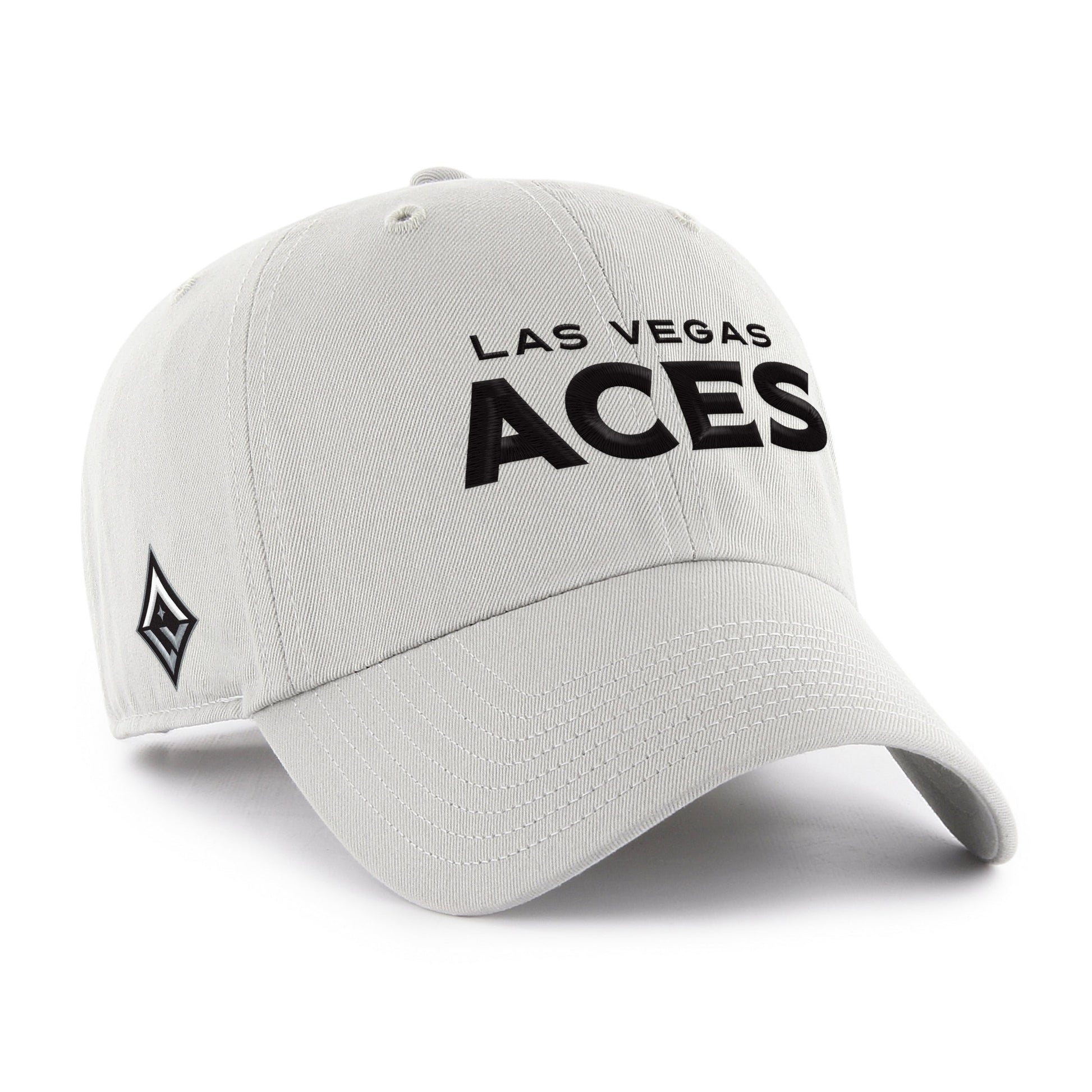 LAS VEGAS ACES BALLPARK SCRIPT SHOT '47 CLEAN UP GRAY