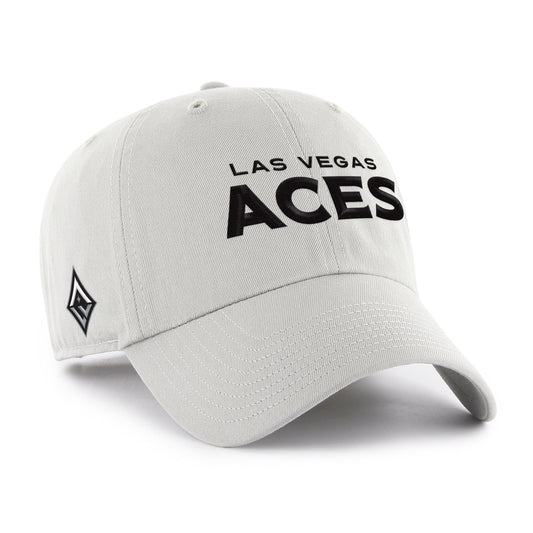 LAS VEGAS ACES BALLPARK SCRIPT SHOT '47 CLEAN UP GRAY