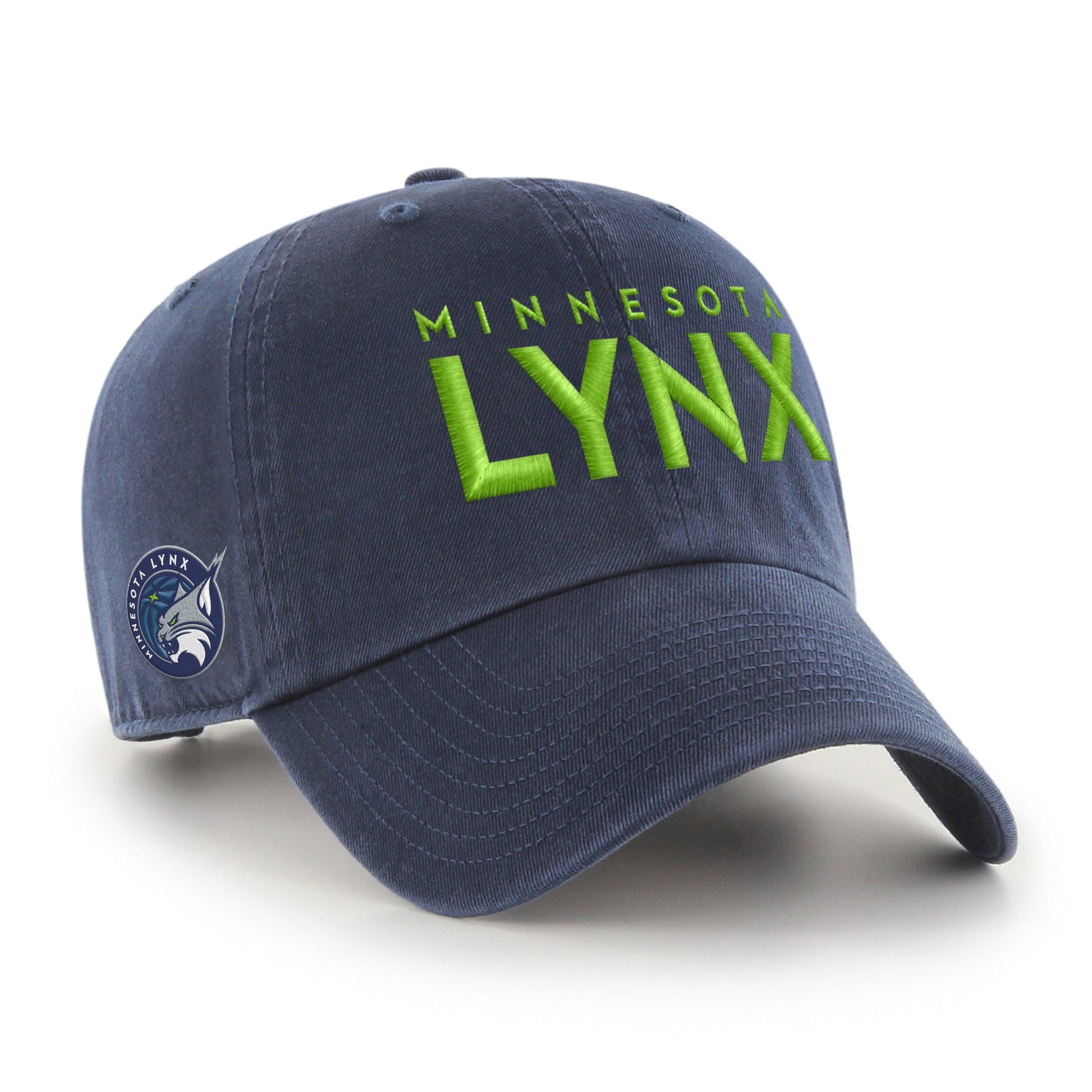 MINNESOTA LYNX BALLPARK SCRIPT SHOT '47 CLEAN UP NAVY