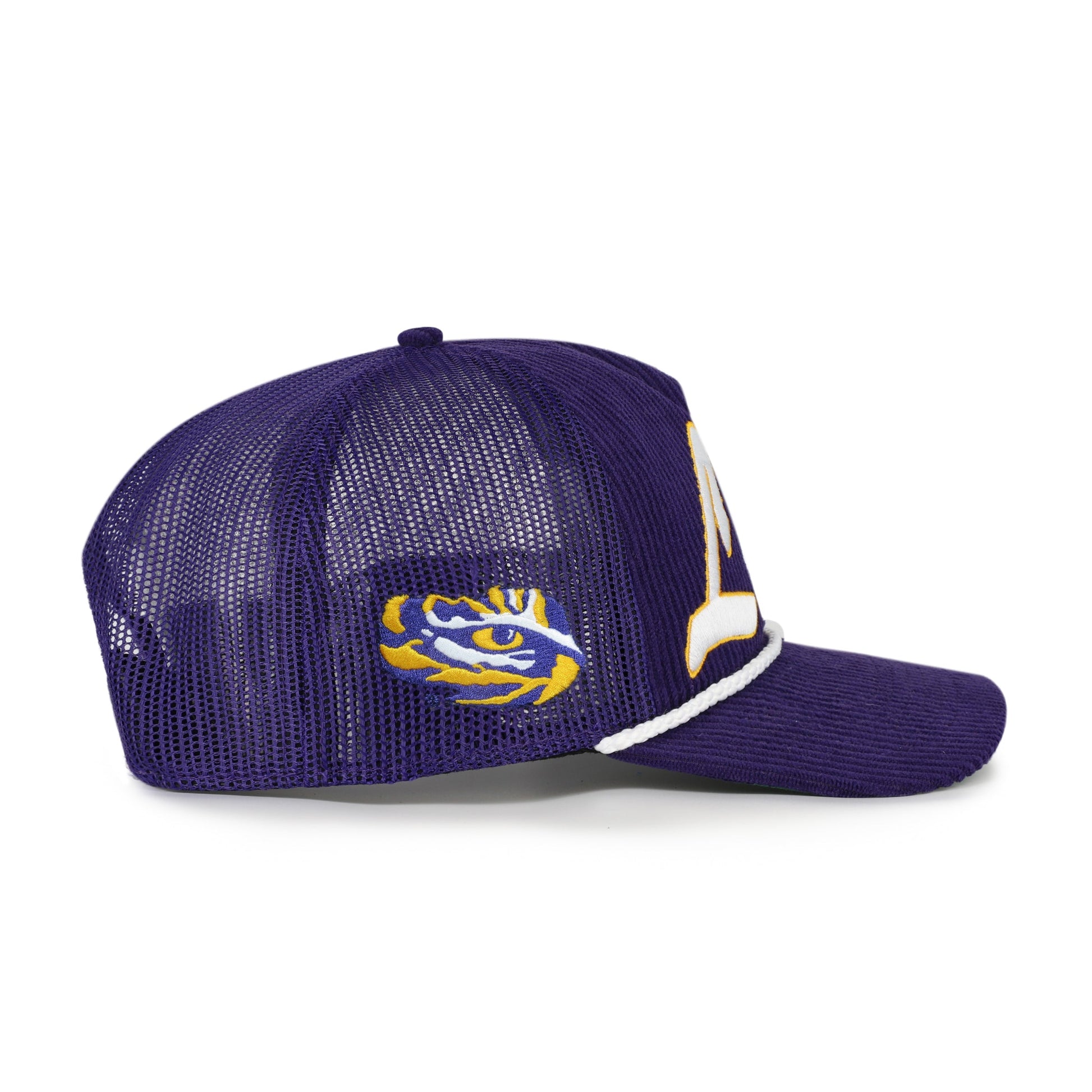 LOUISIANA STATE TIGERS LSU DOUBLE HEADER MESH '47 HITCH RF RELAXED FIT PURPLE