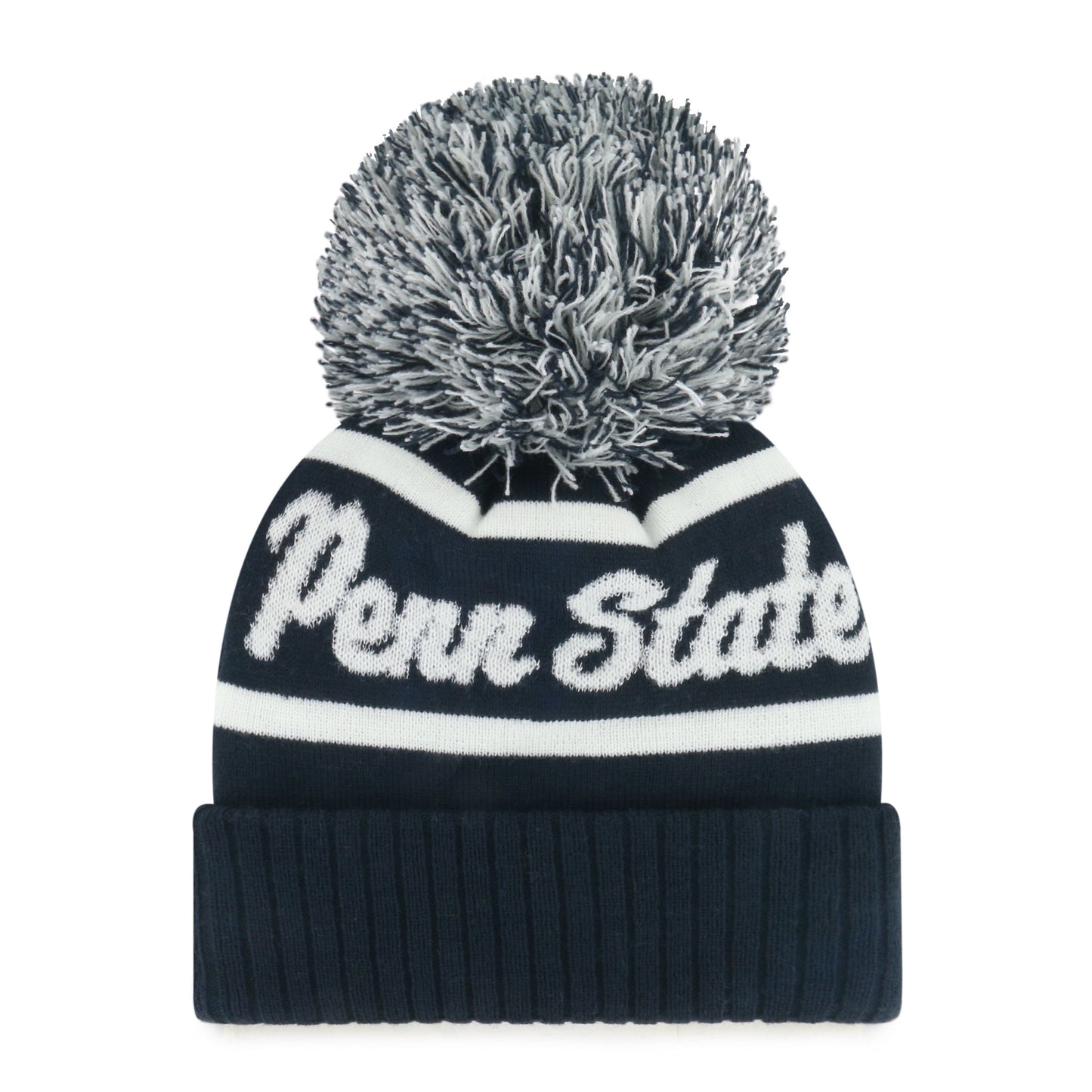 PENN STATE NITTANY LIONS SPIRITED '47 CUFF KNIT WOMENS NAVY