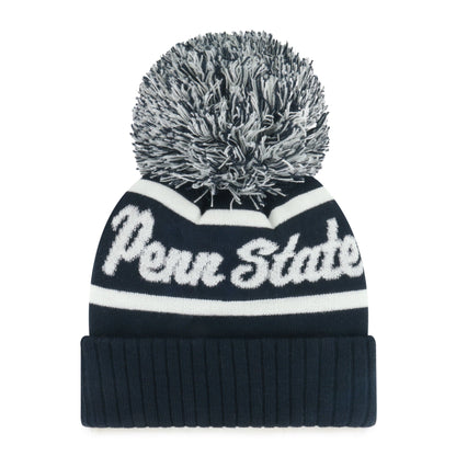 PENN STATE NITTANY LIONS SPIRITED '47 CUFF KNIT WOMENS NAVY