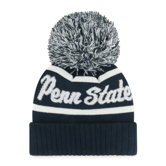 PENN STATE NITTANY LIONS SPIRITED '47 CUFF KNIT WOMENS NAVY