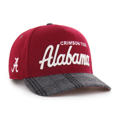 ALABAMA CRIMSON TIDE WINDOWPANE PLAID '47 HITCH RF RELAXED FIT RAZOR RED