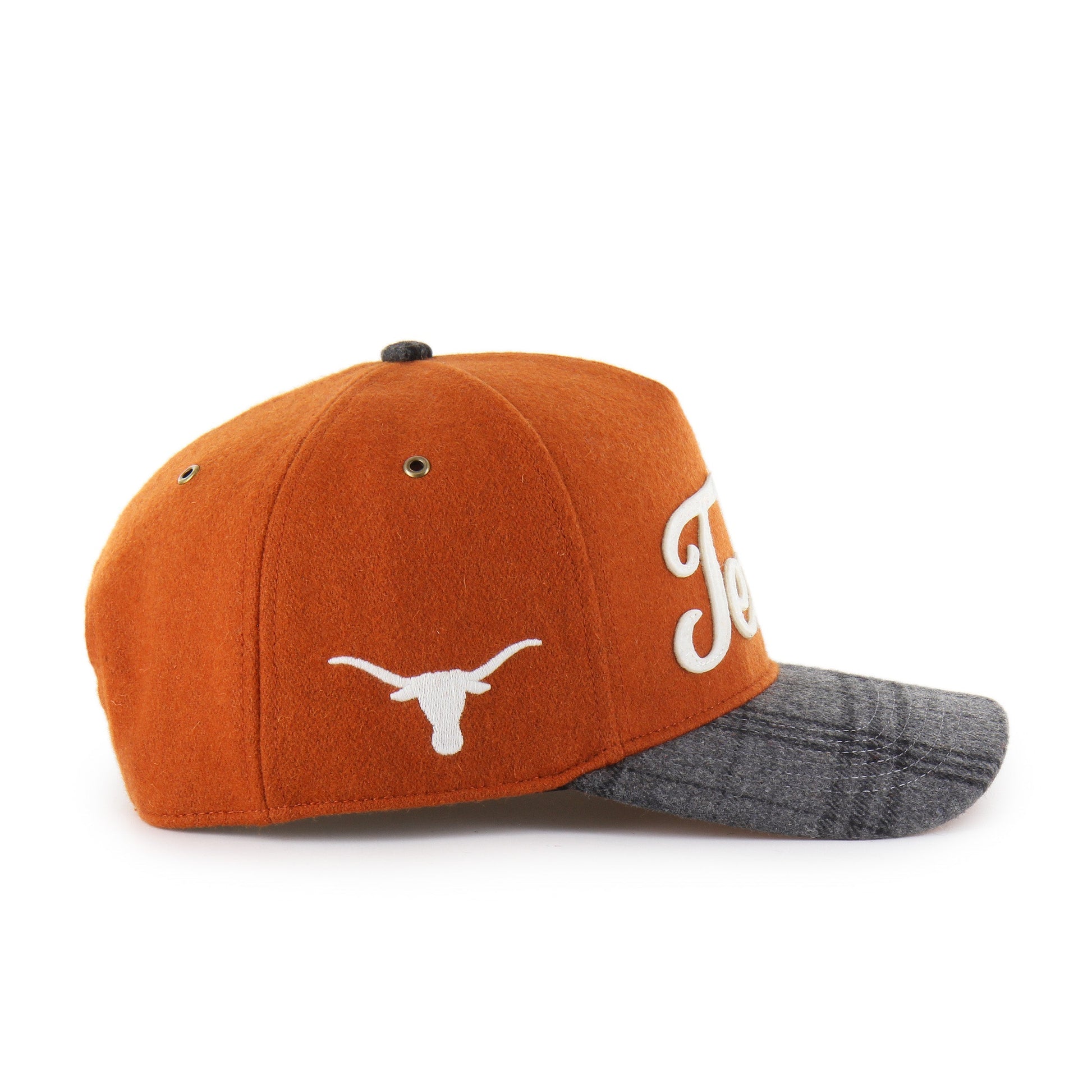 TEXAS LONGHORNS WINDOWPANE PLAID '47 HITCH RF RELAXED FIT BURNT ORANGE