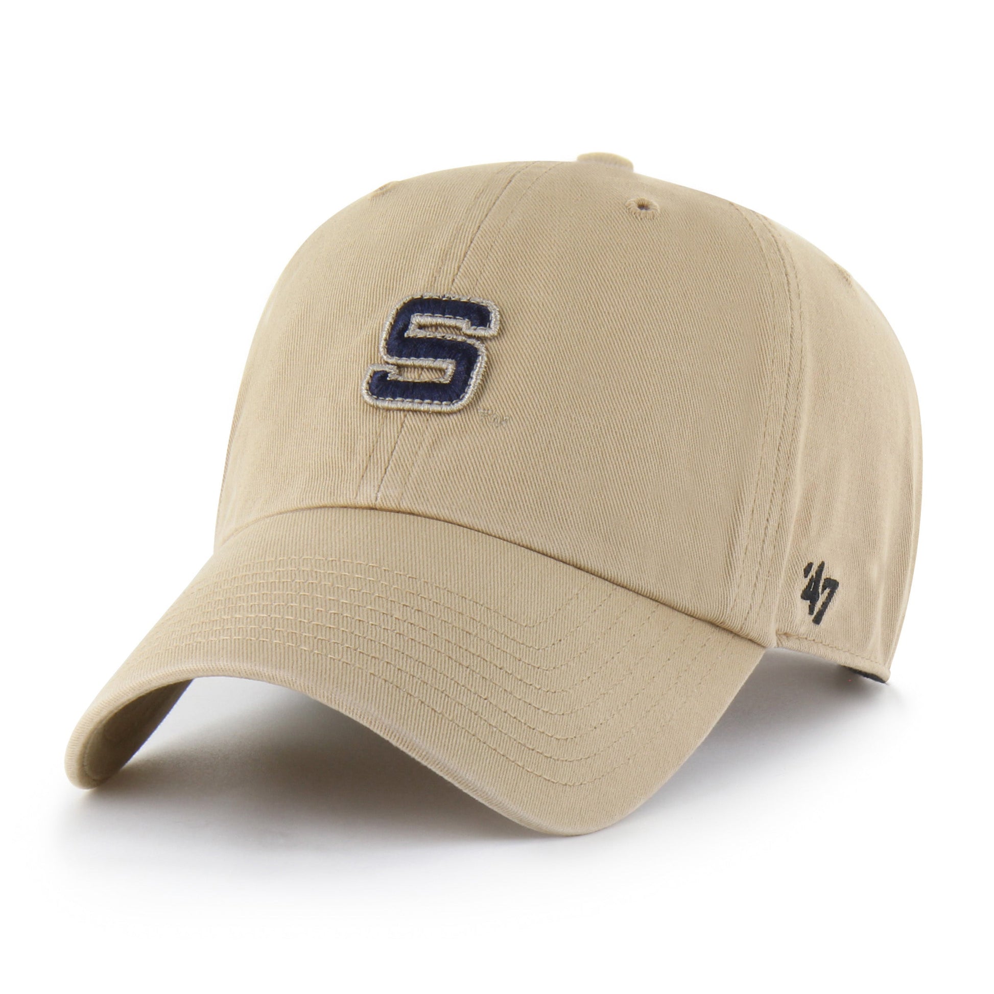 PENN STATE NITTANY LIONS VINTAGE MICRO PATCH '47 CLEAN UP KHAKI