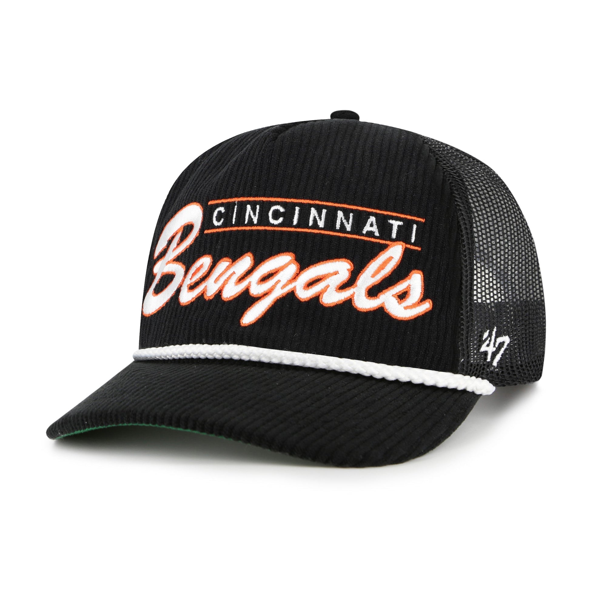 CINCINNATI BENGALS DOUBLE HEADER MESH '47 HITCH RF RELAXED FIT BLACK