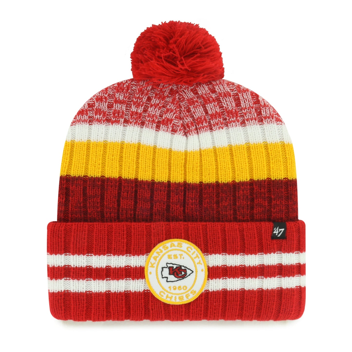 KANSAS CITY CHIEFS QUIVER '47 CUFF KNIT TORCH RED