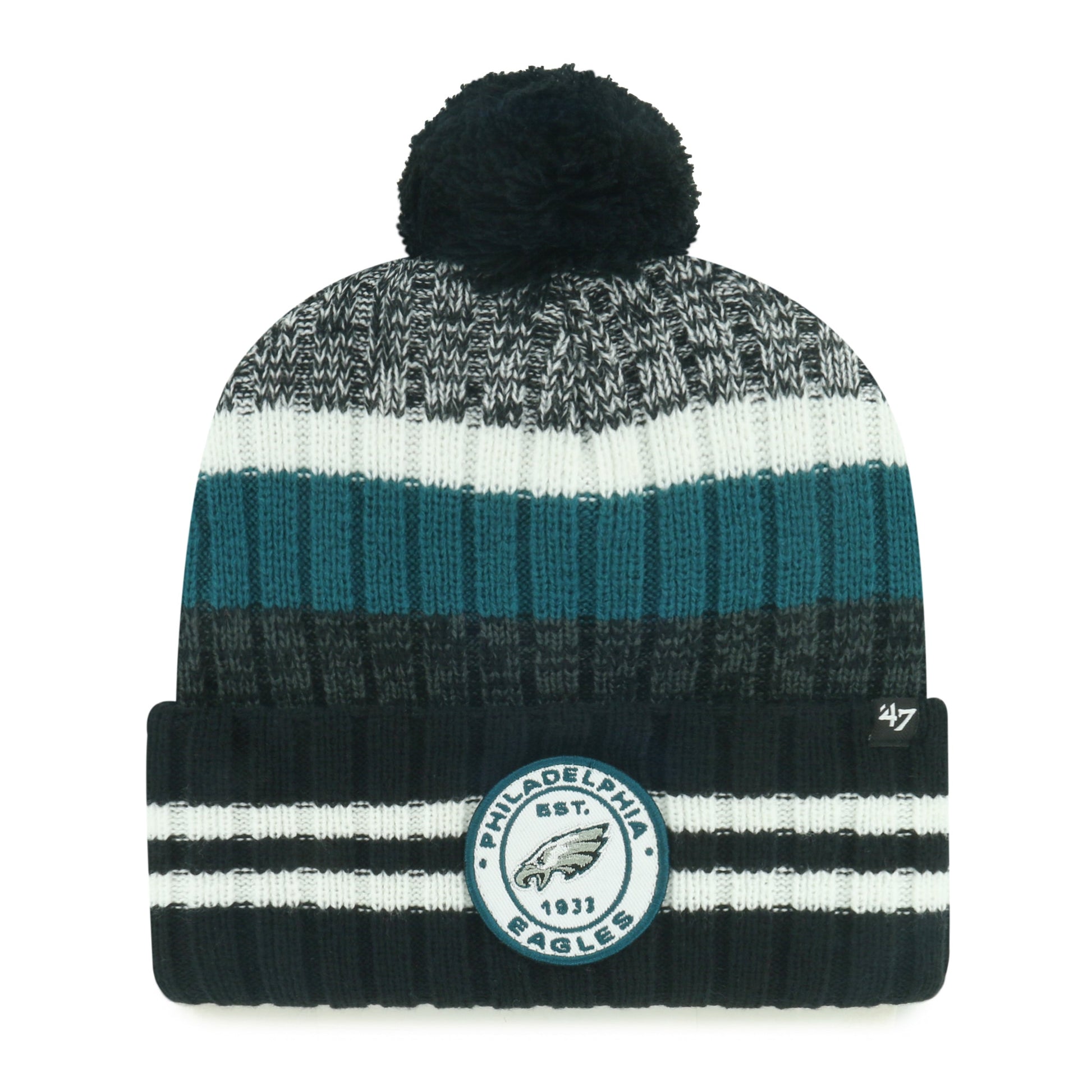 PHILADELPHIA EAGLES QUIVER '47 CUFF KNIT BLACK