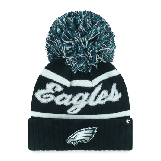 PHILADELPHIA EAGLES SPIRITED '47 CUFF KNIT WOMENS BLACK