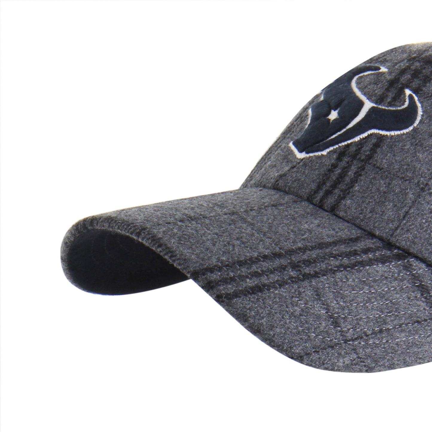 HOUSTON TEXANS WINDOWPANE PLAID '47 CLEAN UP DARK GRAY