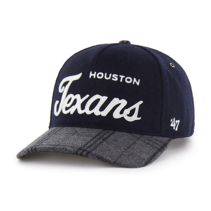HOUSTON TEXANS WINDOWPANE PLAID '47 HITCH RF RELAXED FIT NAVY