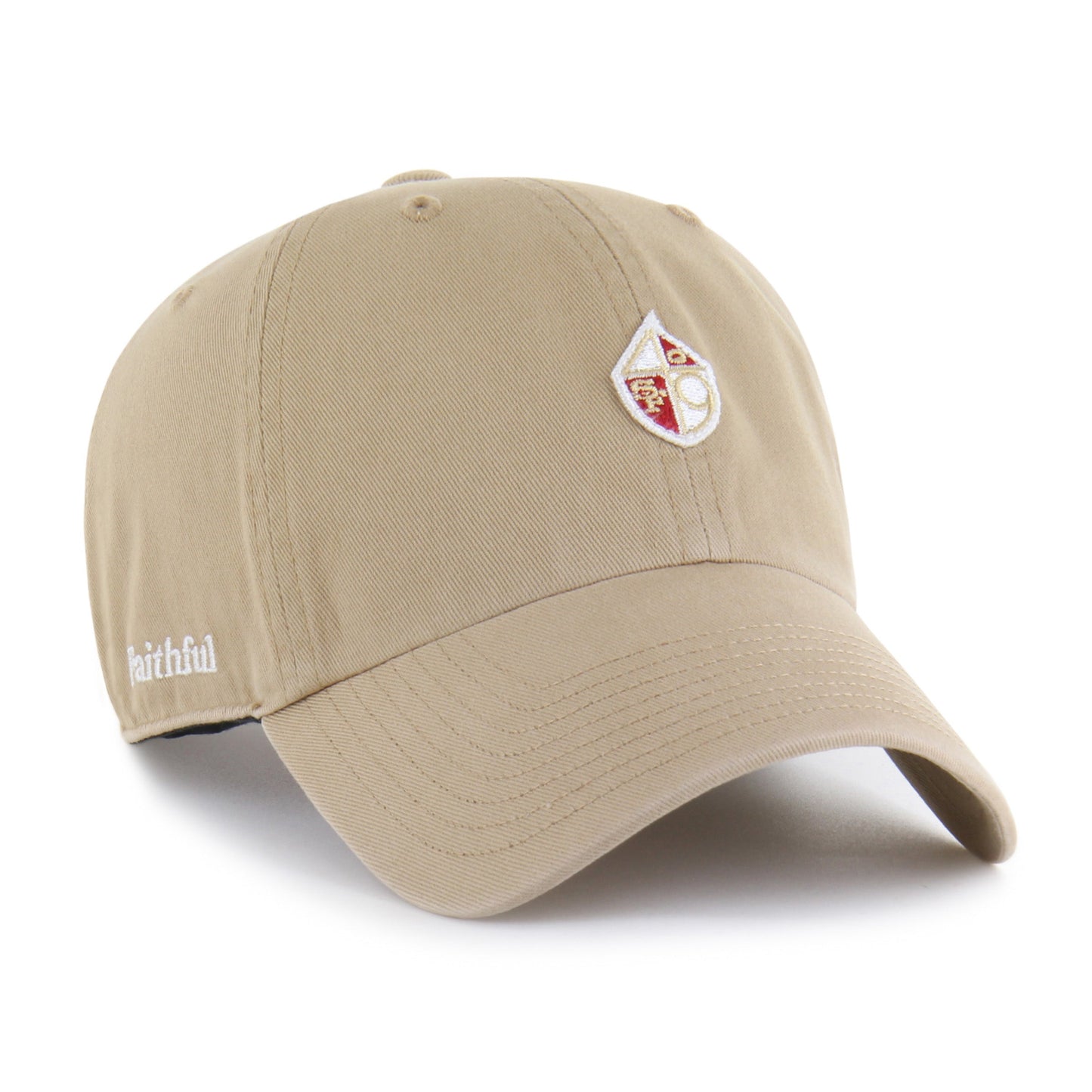 SAN FRANCISCO 49ERS HISTORIC MICRO PATCH '47 CLEAN UP KHAKI