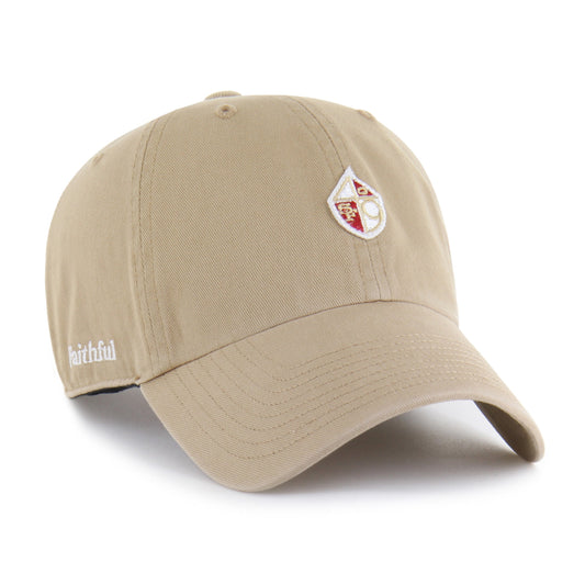 SAN FRANCISCO 49ERS HISTORIC MICRO PATCH '47 CLEAN UP KHAKI