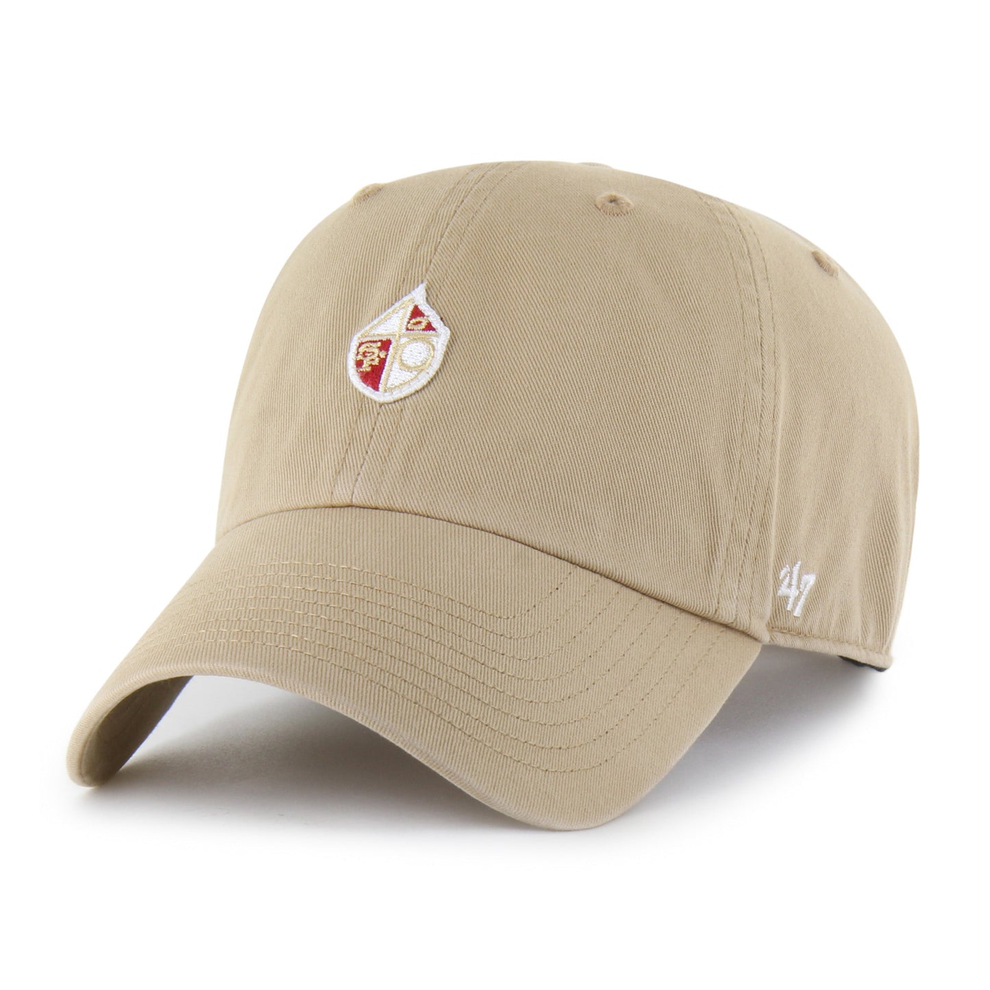 SAN FRANCISCO 49ERS HISTORIC MICRO PATCH '47 CLEAN UP KHAKI
