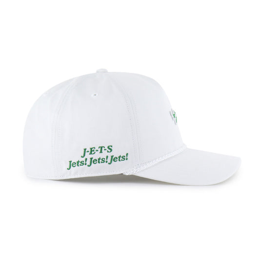 NEW YORK JETS HISTORIC MICRO PATCH '47 HITCH RF RELAXED FIT WHITE