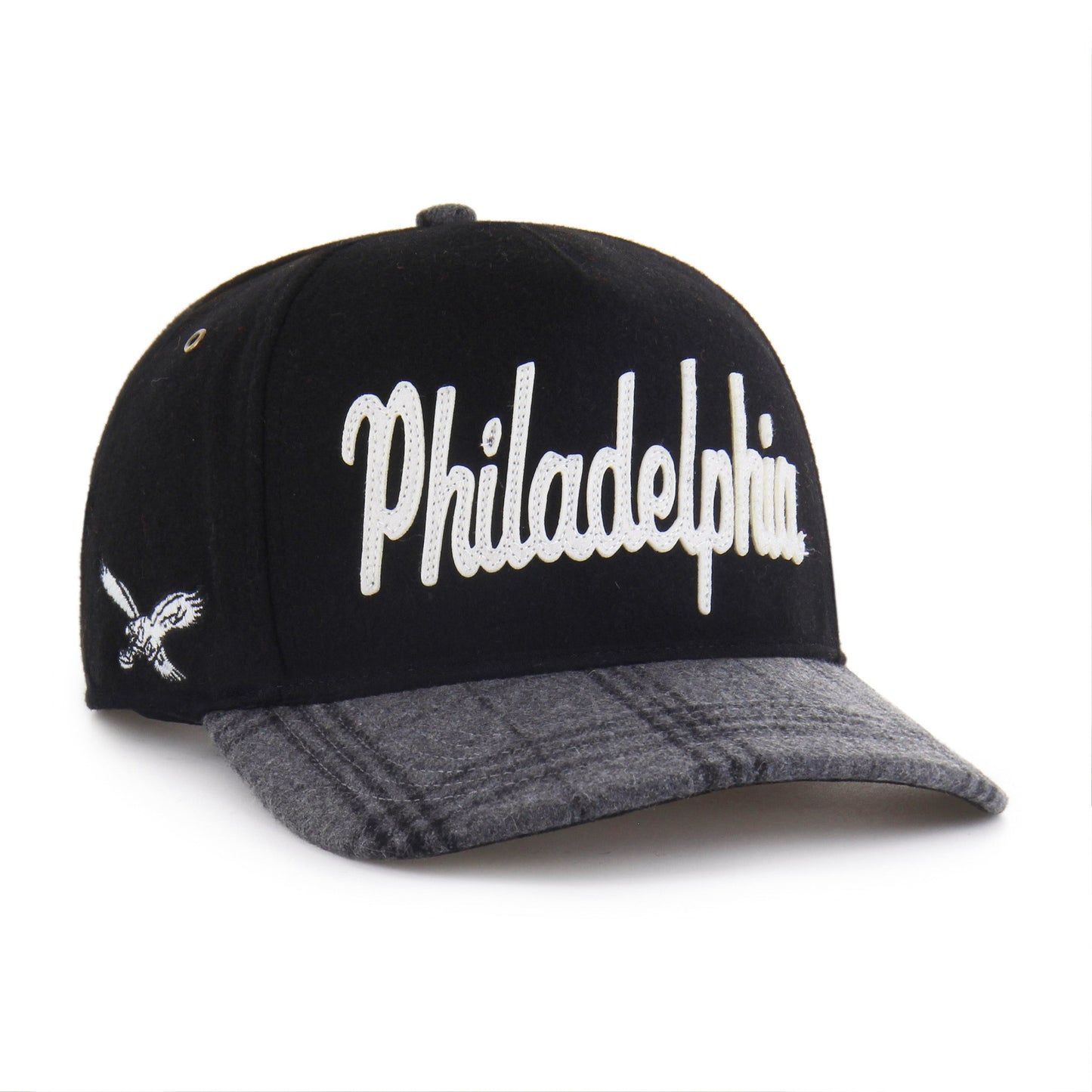 PHILADELPHIA EAGLES HISTORIC WINDOWPANE PLAID '47 HITCH RF RELAXED FIT BLACK