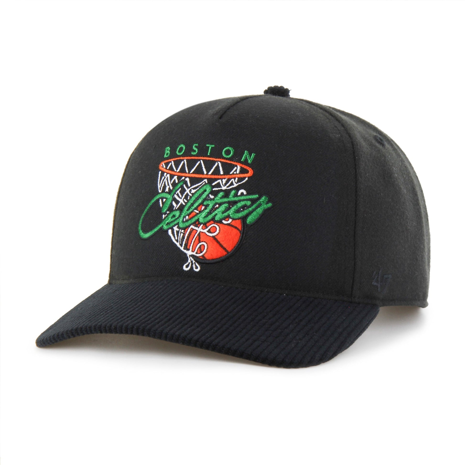 BOSTON CELTICS HOOPS CORD '47 HITCH RF RELAXED FIT BLACK