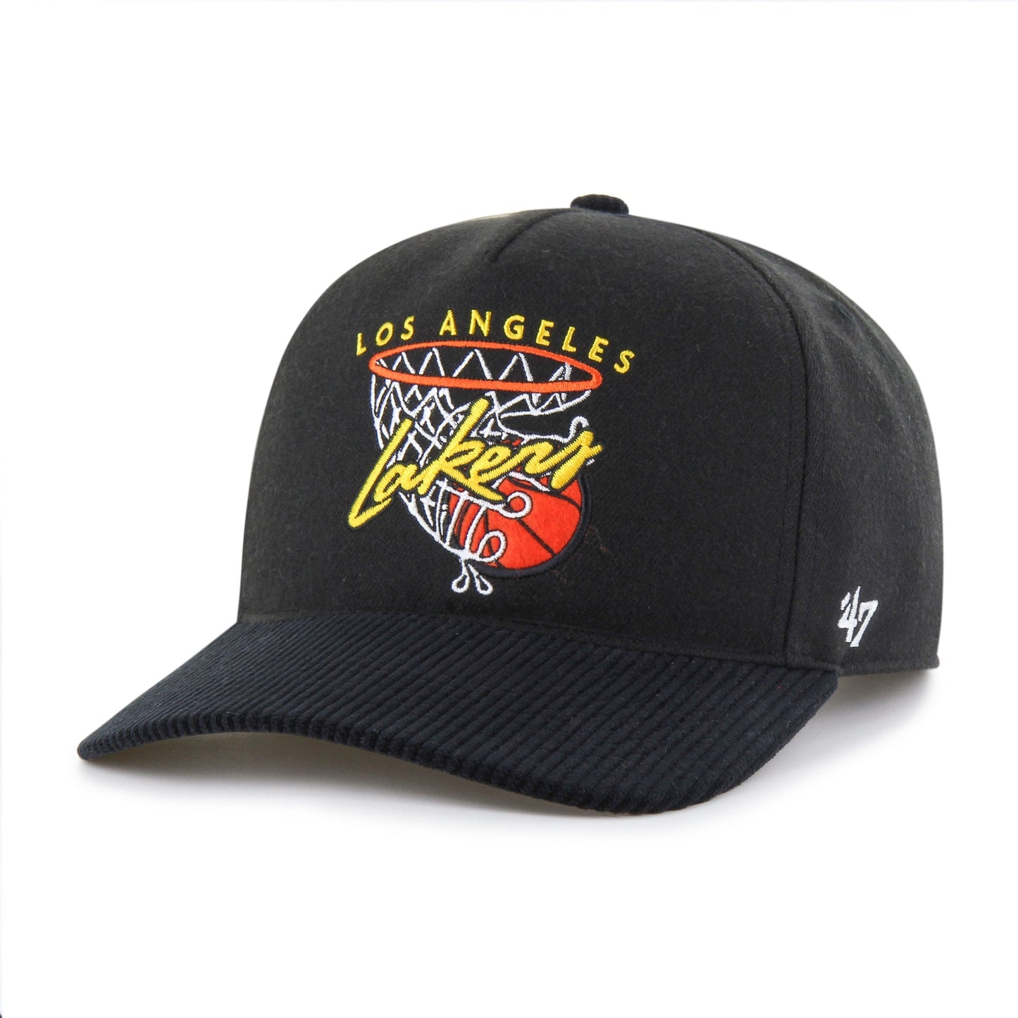 LOS ANGELES LAKERS HOOPS CORD '47 HITCH RF RELAXED FIT BLACK