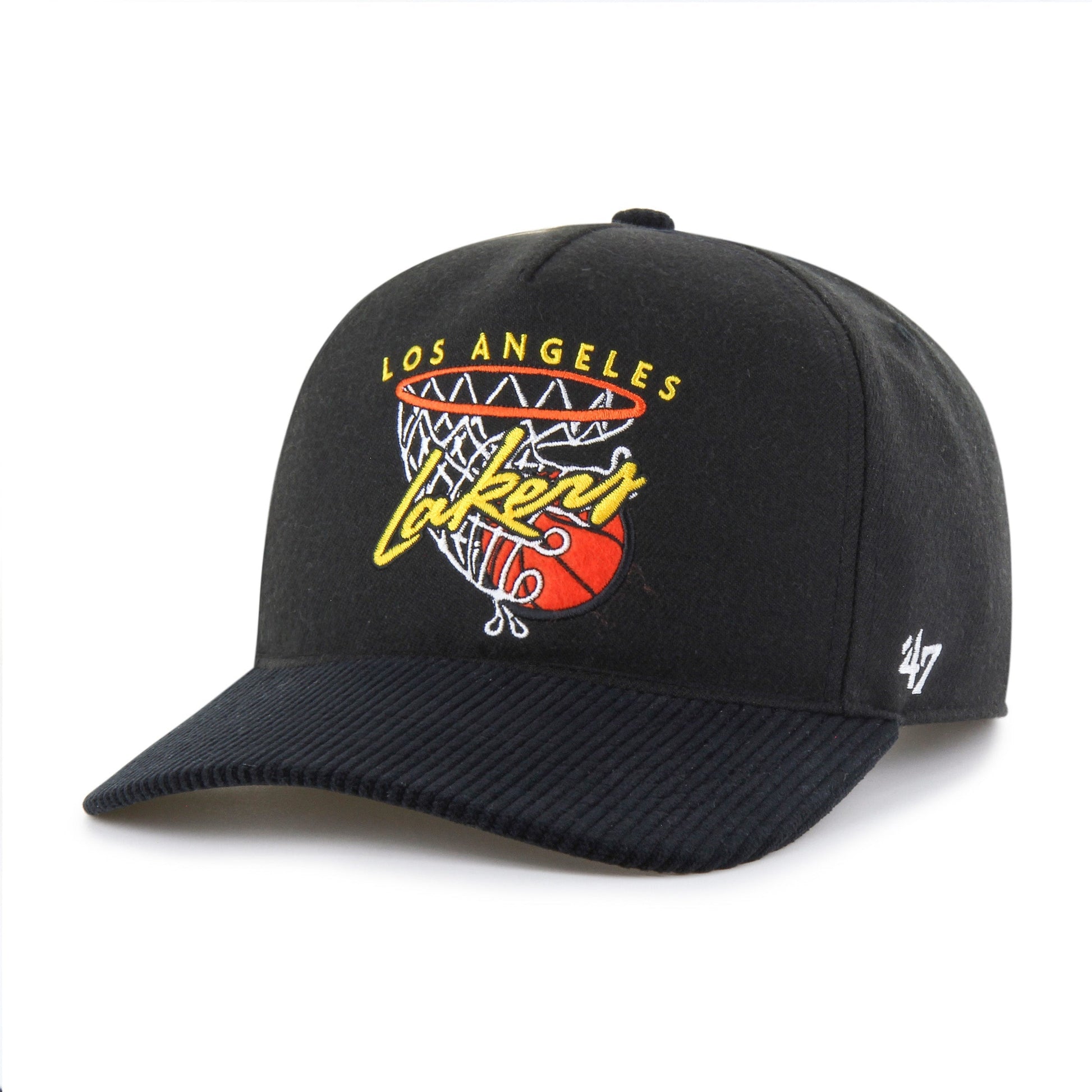 LOS ANGELES LAKERS HOOPS CORD '47 HITCH RF RELAXED FIT BLACK