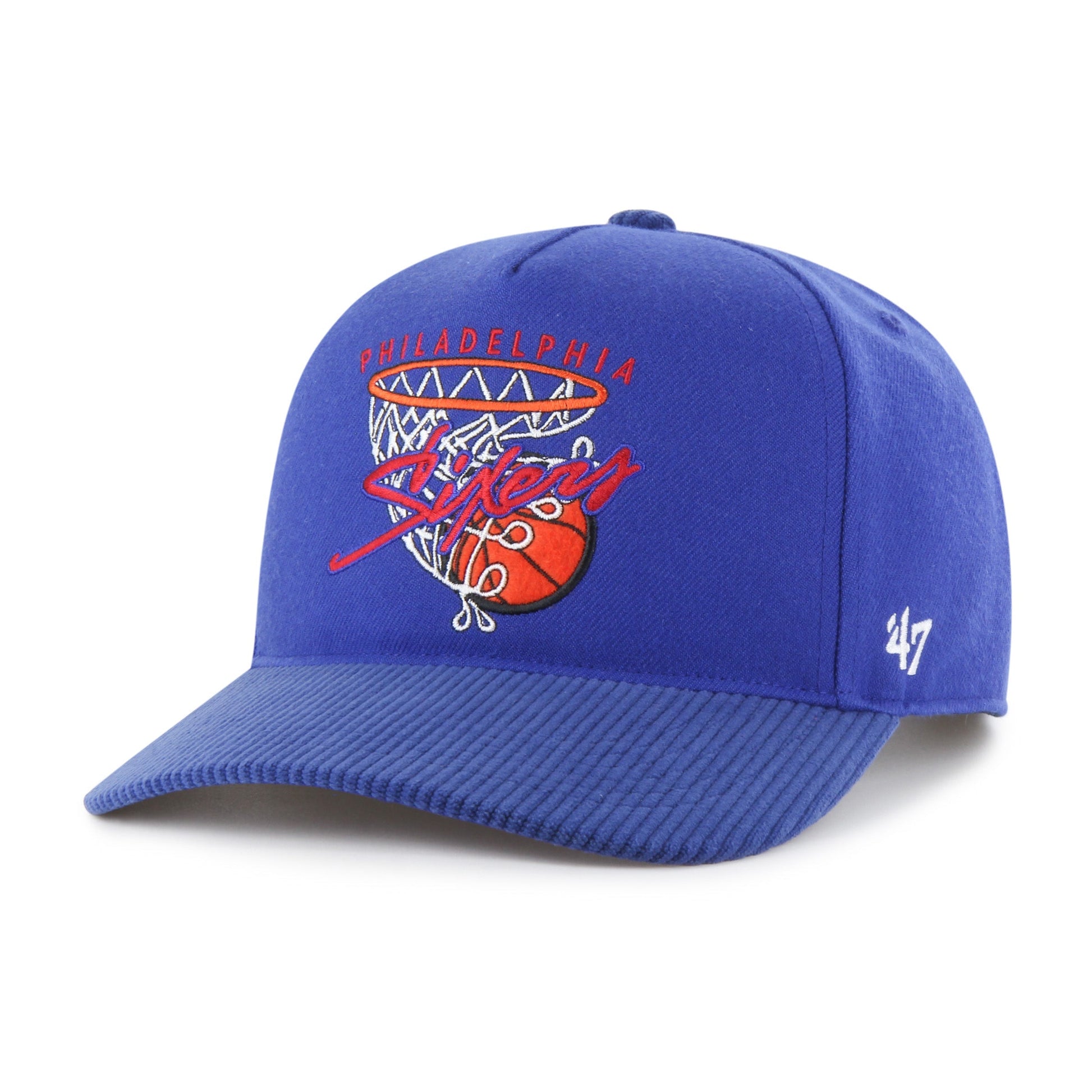 PHILADELPHIA 76ERS HOOPS CORD '47 HITCH RF RELAXED FIT ROYAL