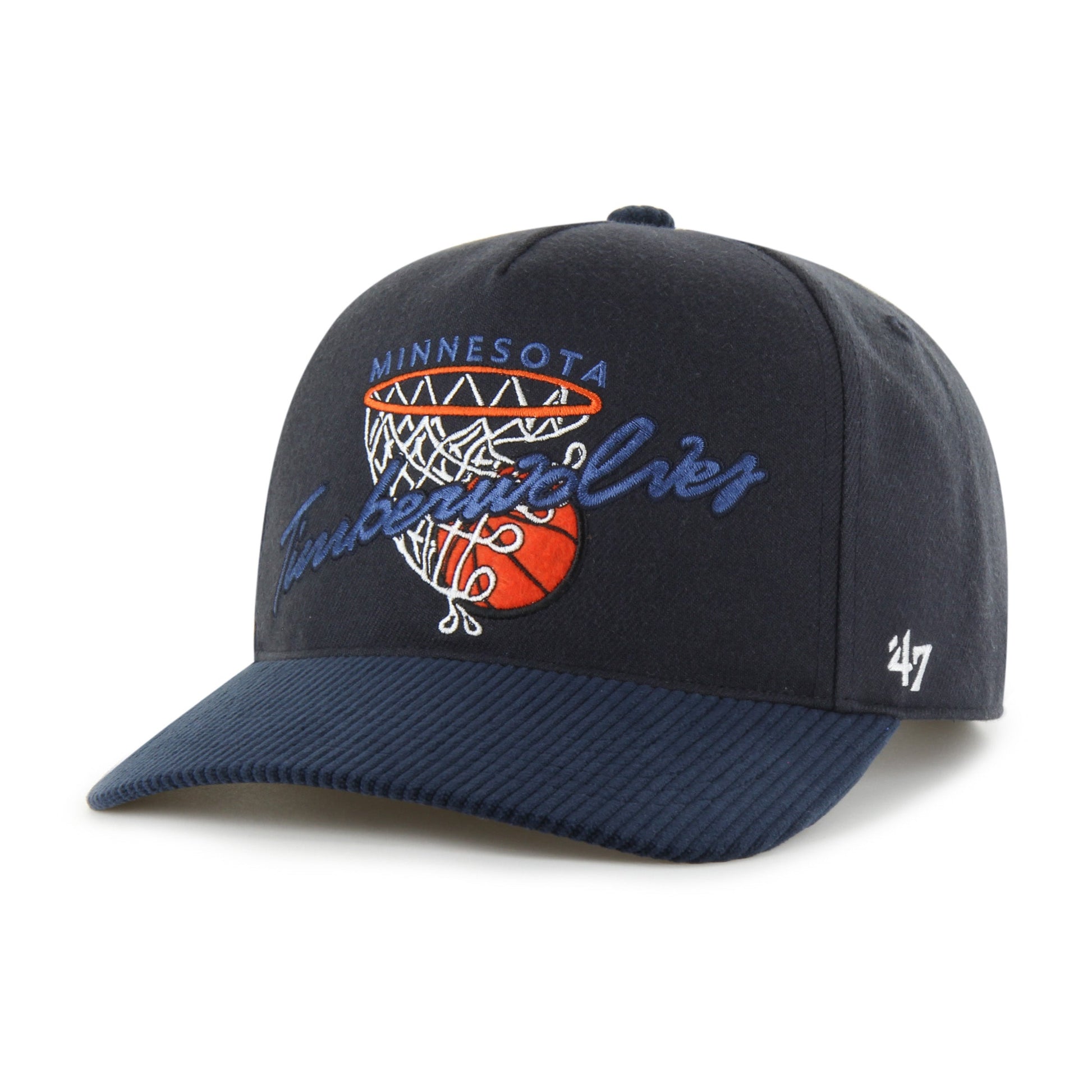 MINNESOTA TIMBERWOLVES HOOPS CORD '47 HITCH RF RELAXED FIT NAVY
