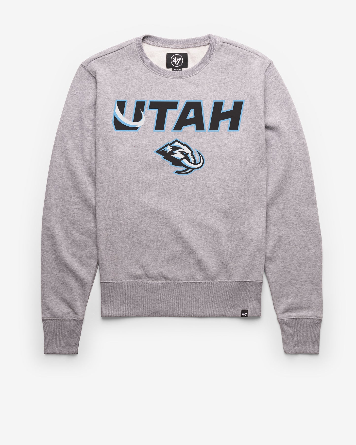 UTAH MAMMOTH PREGAME '47 HEADLINE CREW SLATE GREY