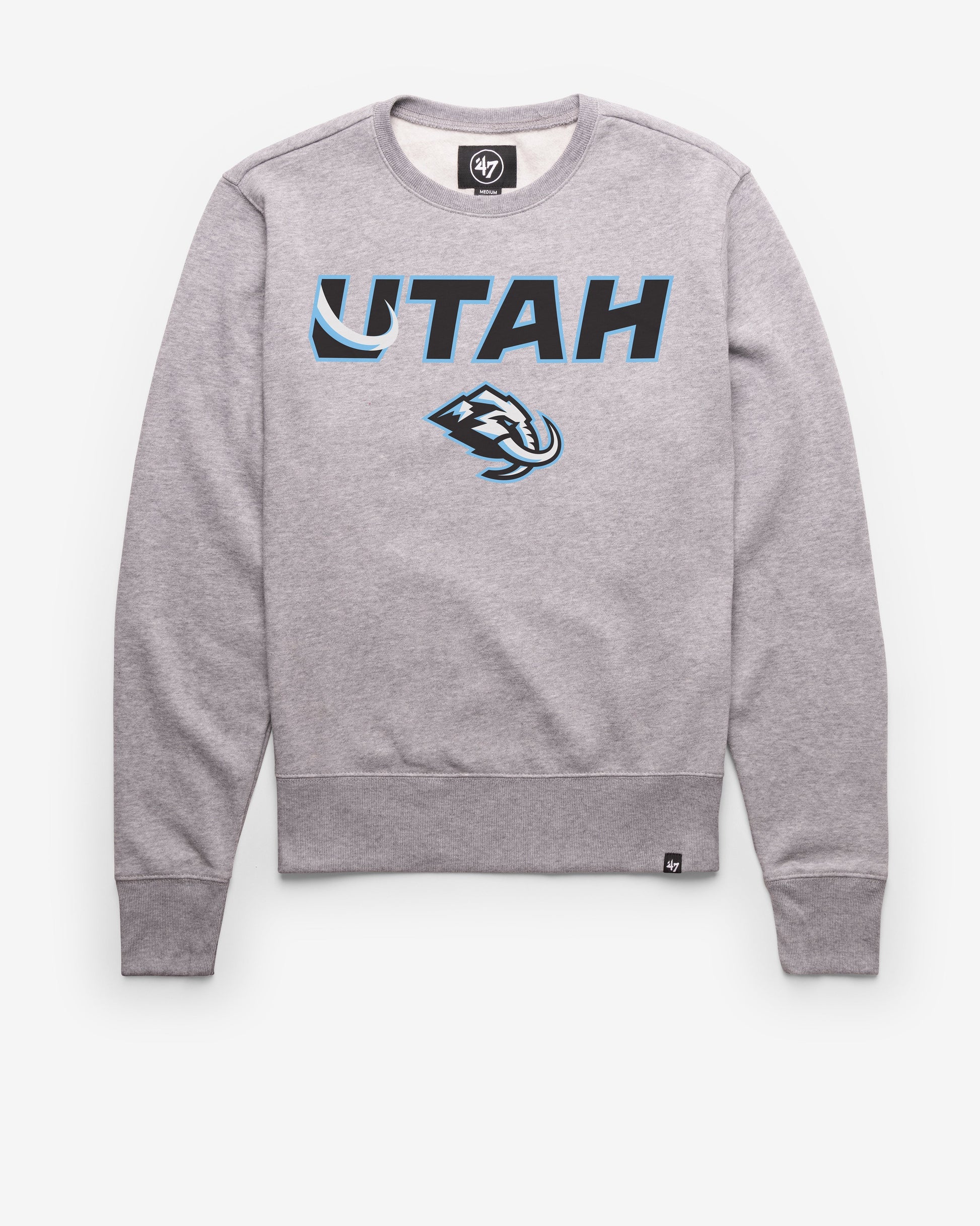 UTAH MAMMOTH PREGAME '47 HEADLINE CREW SLATE GREY