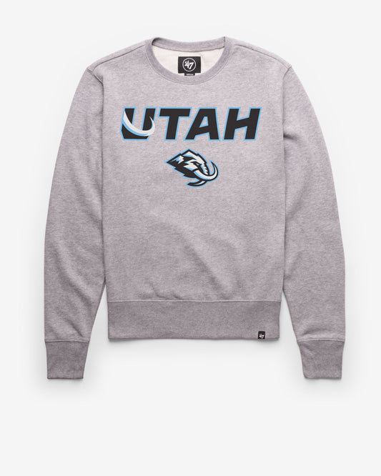 UTAH MAMMOTH PREGAME '47 HEADLINE CREW SLATE GREY