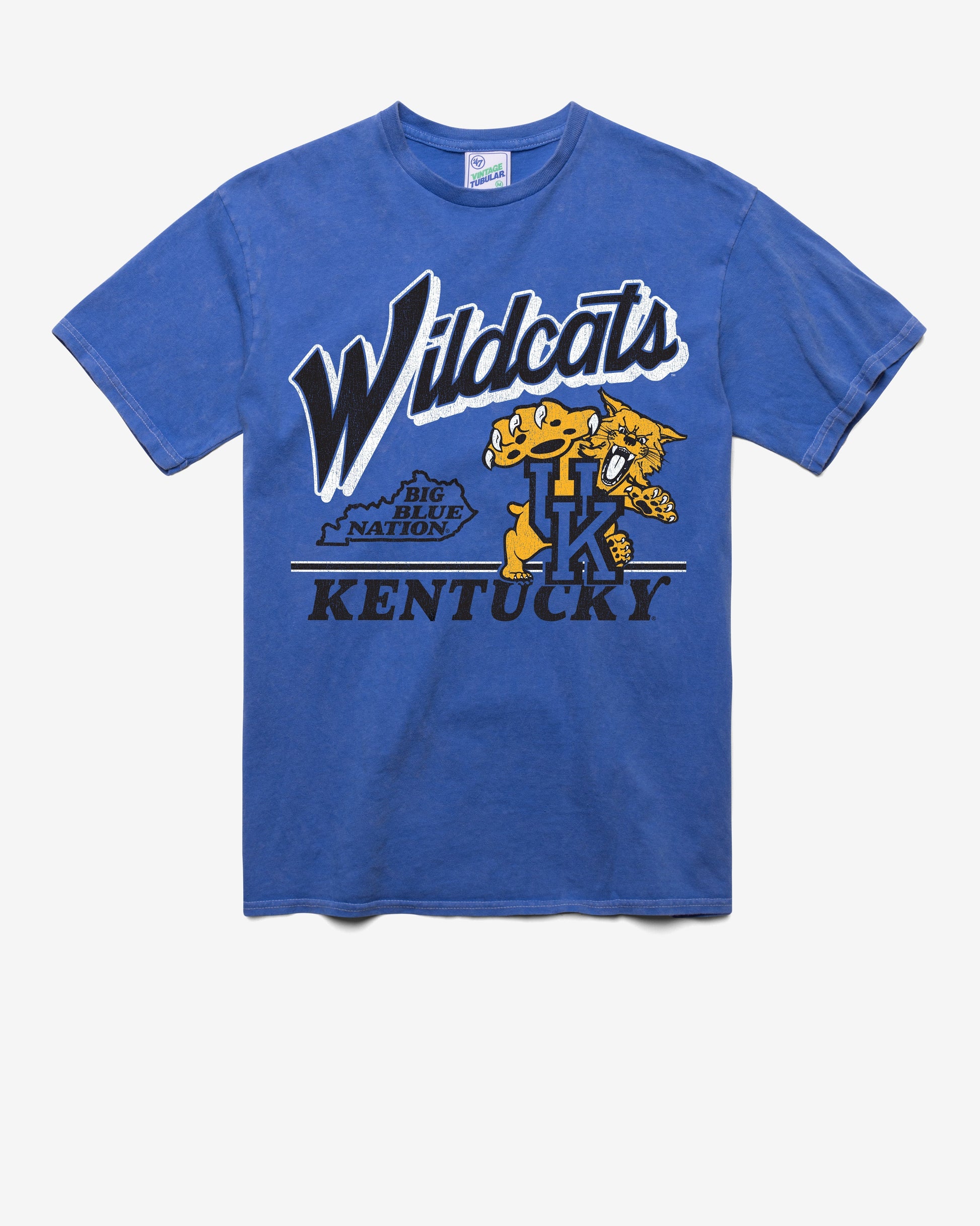 KENTUCKY WILDCATS FLY BY VINTAGE '47 TUBULAR TEE DT CALI BLUE
