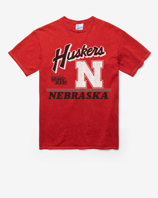 NEBRASKA CORNHUSKERS FLY BY VINTAGE '47 TUBULAR TEE DT RED