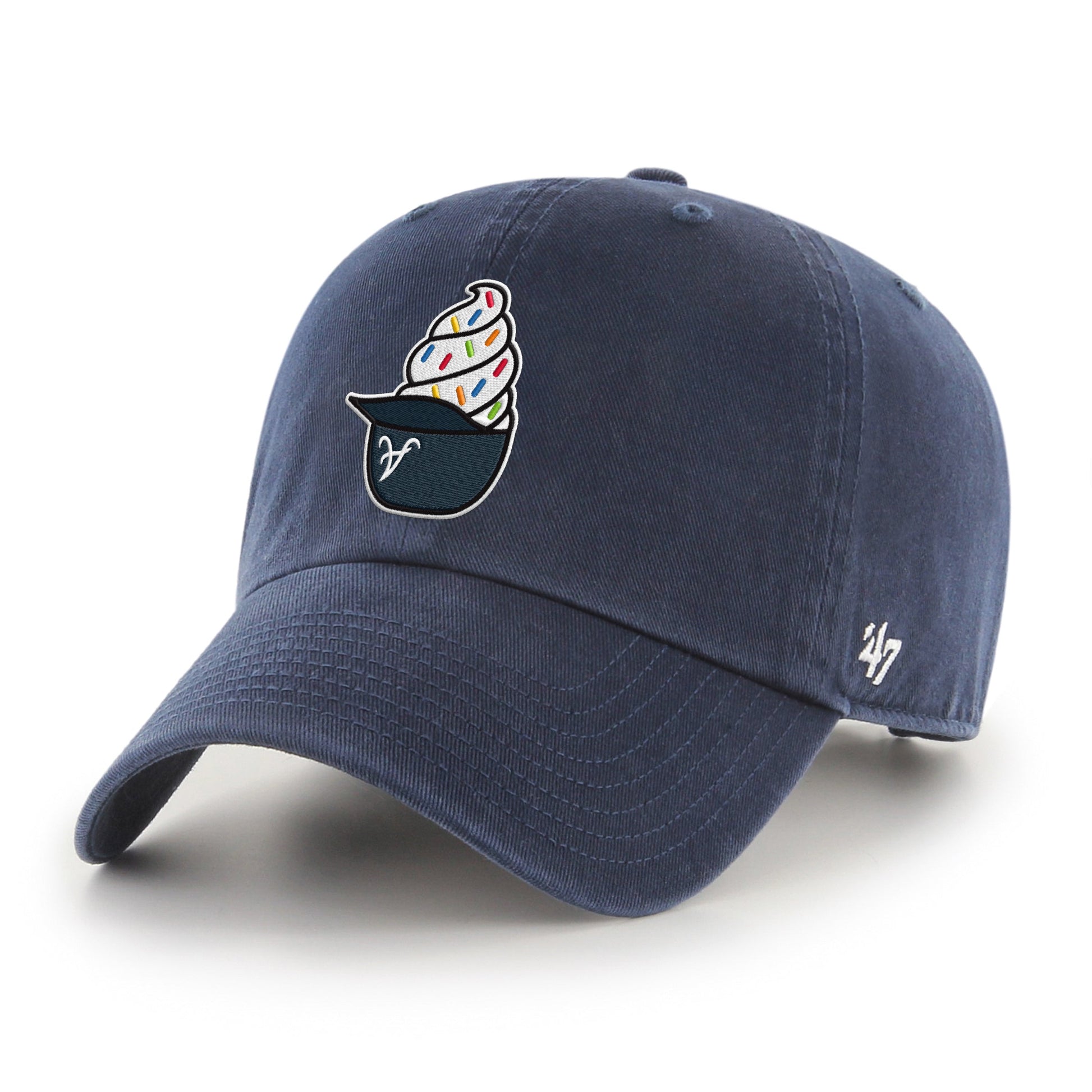 ATLANTA BRAVES ICE CREAM '47 CLEAN UP NAVY