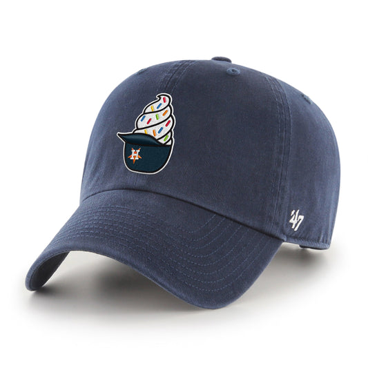 HOUSTON ASTROS ICE CREAM '47 CLEAN UP NAVY
