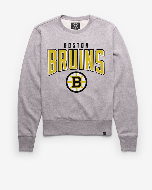 BOSTON BRUINS TEAM ELEMENTS ARCH '47 HEADLINE CREW SLATE GREY