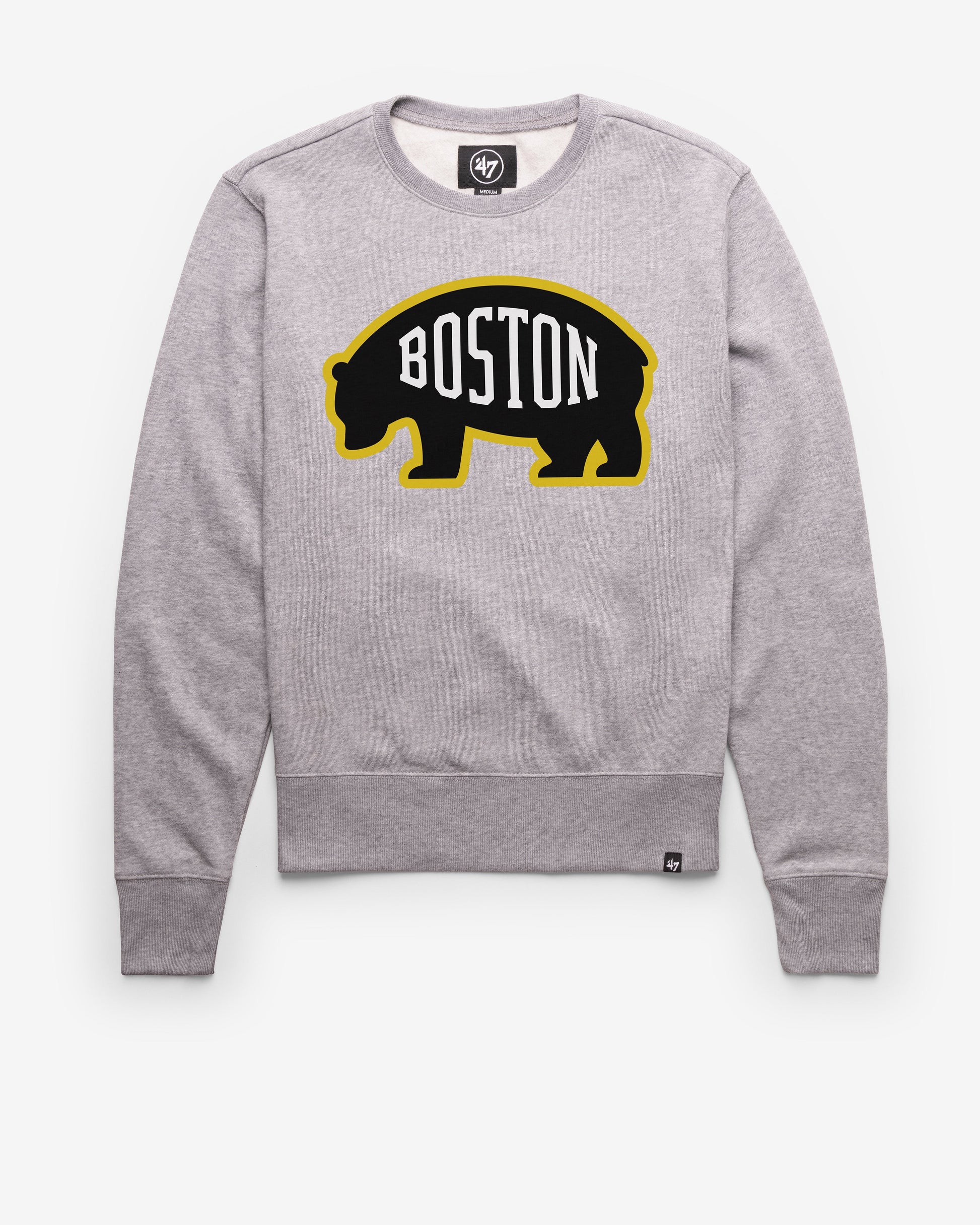 BOSTON BRUINS IMPRINT '47 HEADLINE CREW SLATE GREY