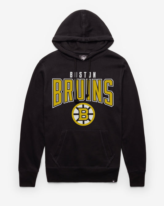 BOSTON BRUINS TEAM ELEMENTS ARCH '47 HEADLINE HOOD JET BLACK