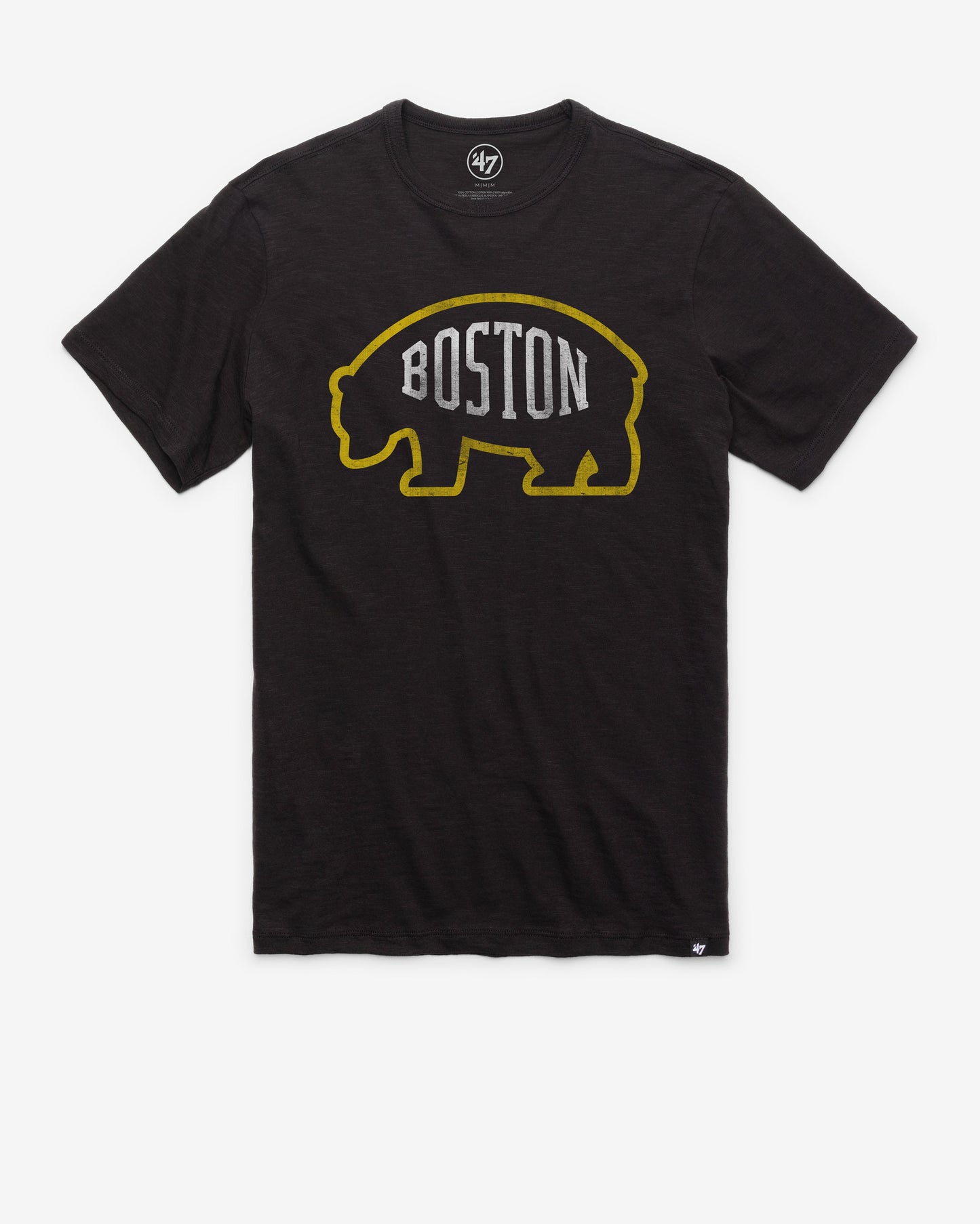 BOSTON BRUINS GRIT VINTAGE '47 SCRUM TEE JET BLACK