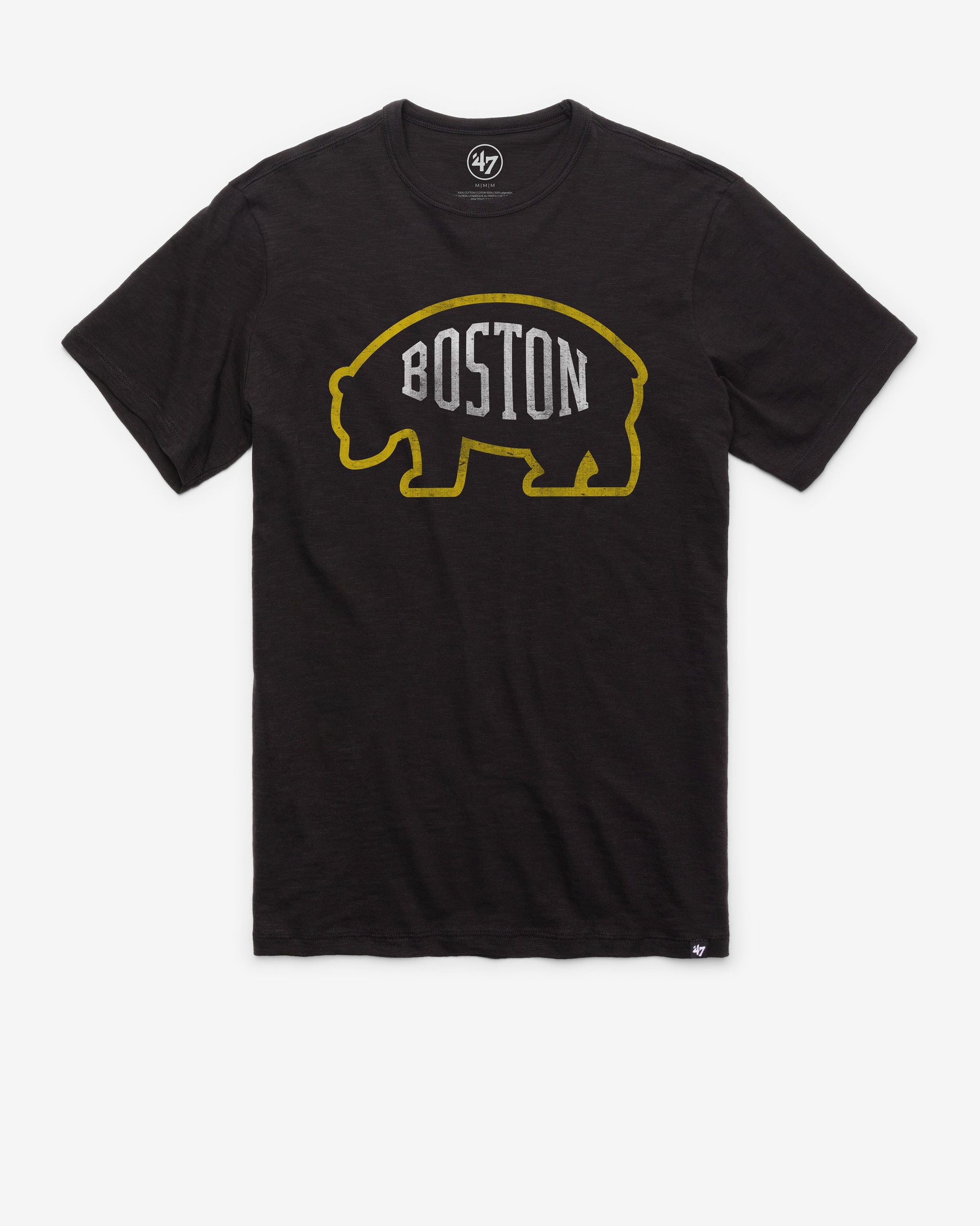 BOSTON BRUINS GRIT VINTAGE '47 SCRUM TEE JET BLACK