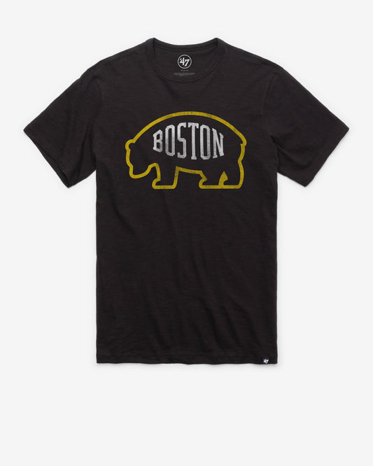 BOSTON BRUINS GRIT VINTAGE '47 SCRUM TEE JET BLACK