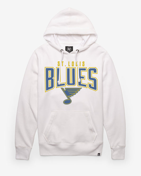 ST. LOUIS BLUES TEAM ELEMENTS ARCH '47 HEADLINE HOOD WHITE WASH