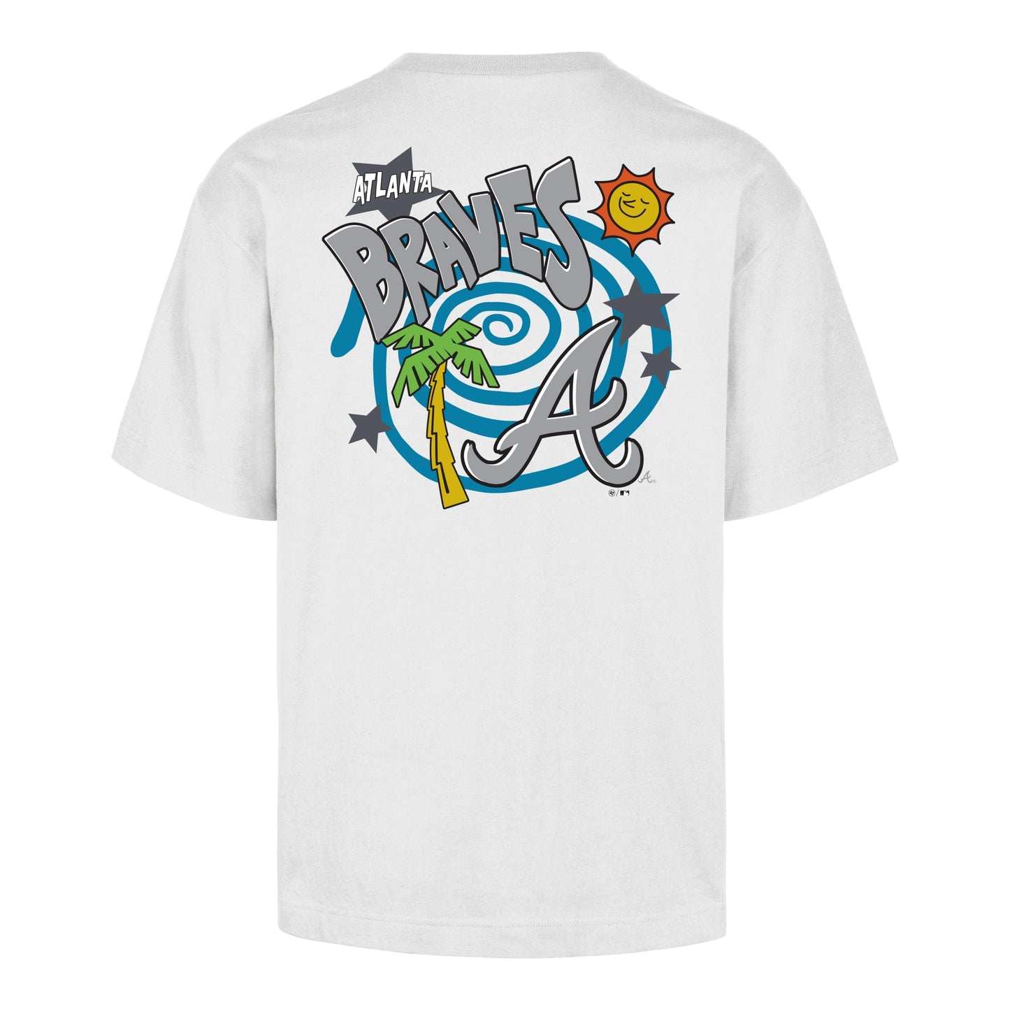ATLANTA BRAVES PSYCHEDELICA '47 FOUNDATION TEE WHITE