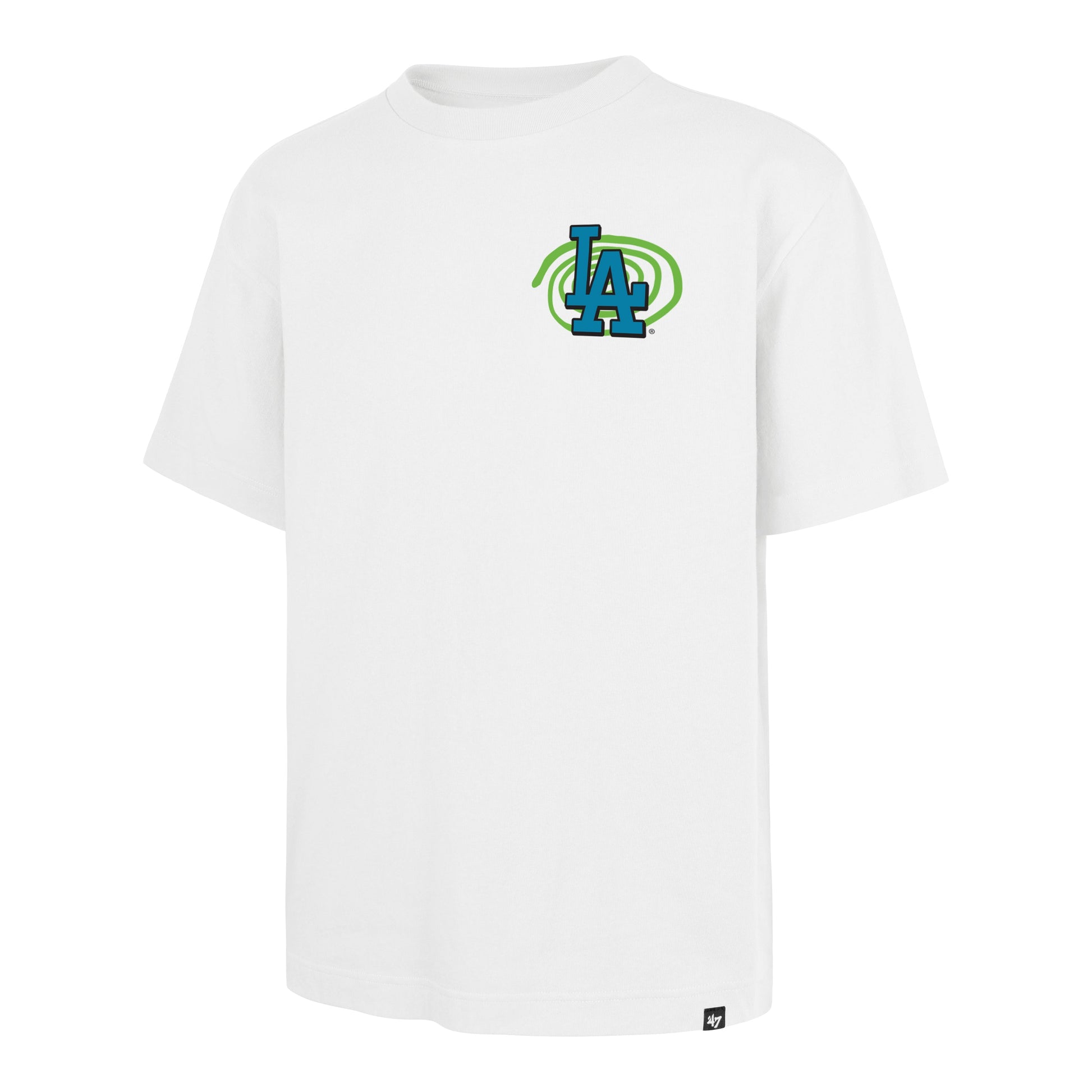 LOS ANGELES DODGERS PSYCHEDELICA '47 FOUNDATION TEE WHITE