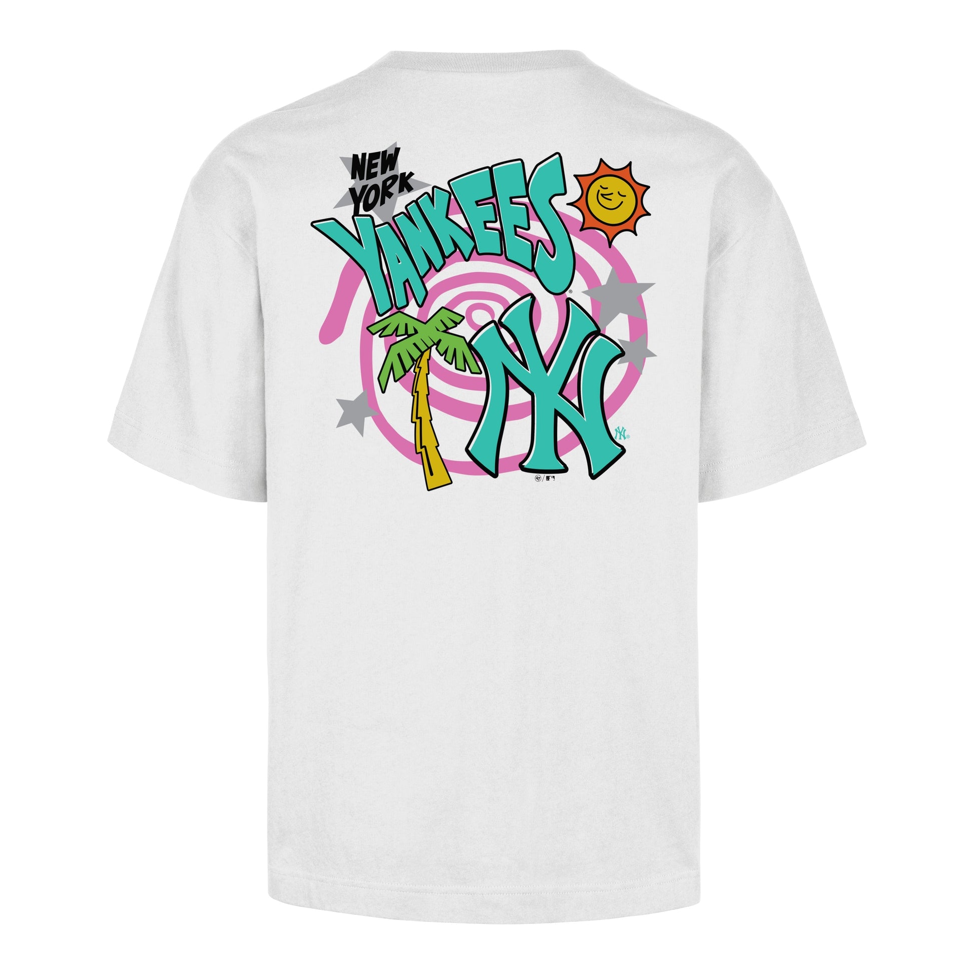 NEW YORK YANKEES PSYCHEDELICA '47 FOUNDATION TEE WHITE