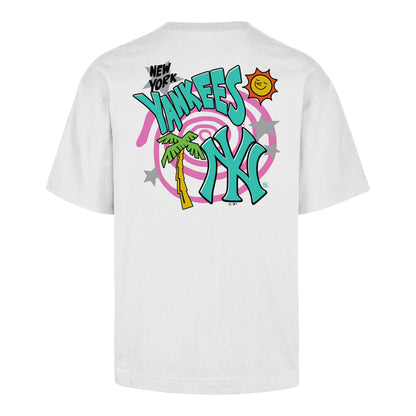 NEW YORK YANKEES PSYCHEDELICA '47 FOUNDATION TEE WHITE