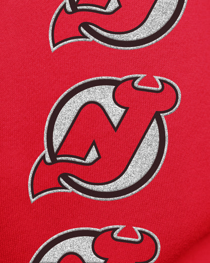 NEW JERSEY DEVILS GO BIG '47 OVERSIZED CREW WOMENS RED