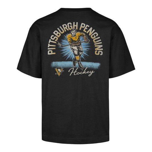 PITTSBURGH PENGUINS GAME ON '47 FOUNDATION TEE BLACK