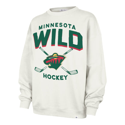 MINNESOTA WILD ARCH CLOUD '47 OVERSIZED CREW WOMENS SANDSTONE