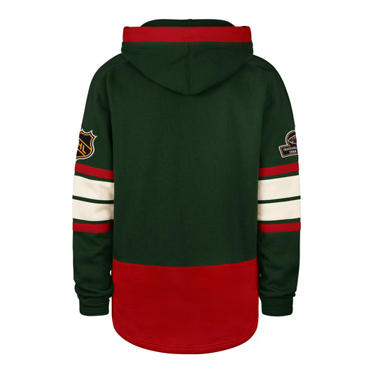 OLD TIME HOCKEY MINNESOTA WILD VINTAGE PUCK DROP DUAL '47 HERITAGE LACER DARK GREEN